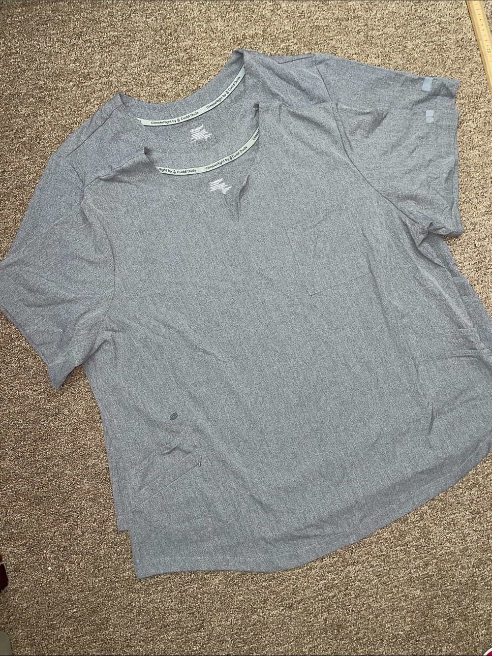 Climate Right by Cuddl Duds Scrub Tops Woman Size 3X